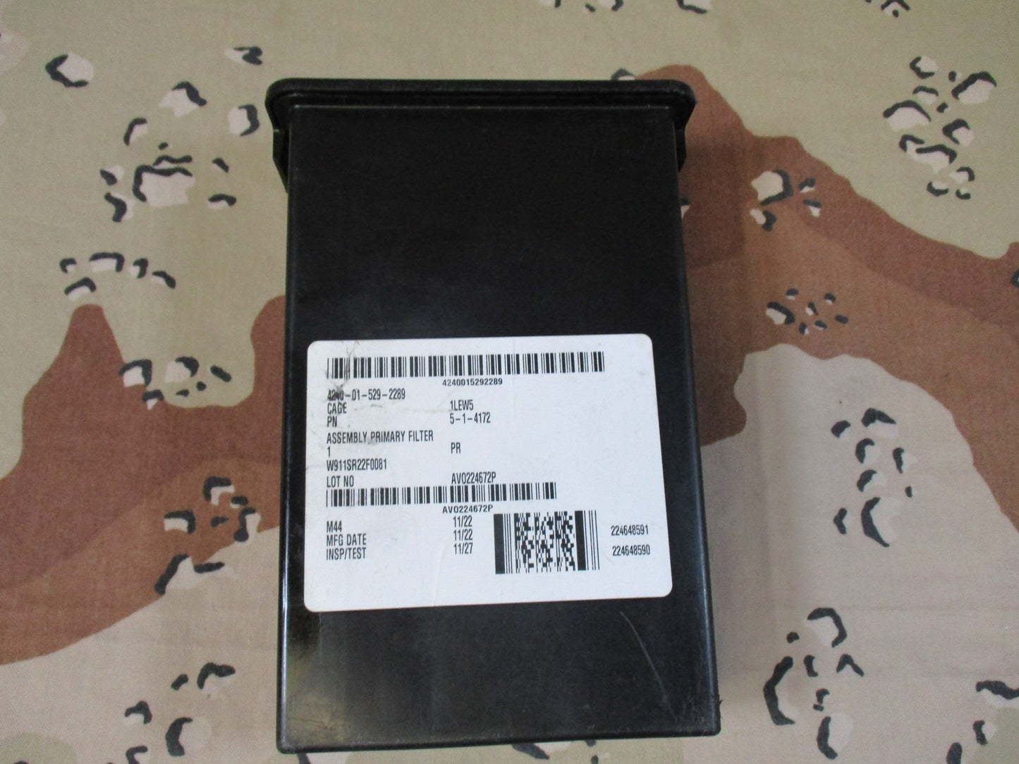 M44 Primary Filter Assembly NSN 4240-01-529-2289 Military Surplus m50 gas mask