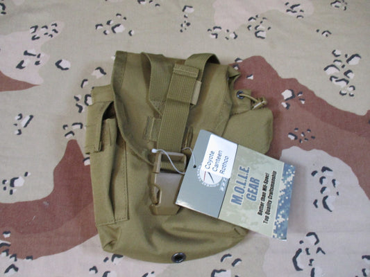 New Rothco Coyote Brown MOLLE Canteen Cover Tactical Pouch Utility Bag