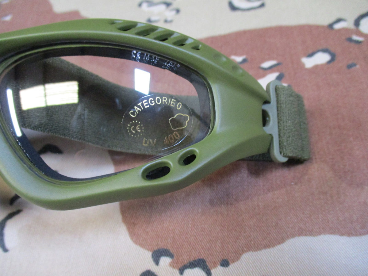 New Rothco ANSI Rated Tactical Goggles Olive Drab UV400 Shatterproof Lens