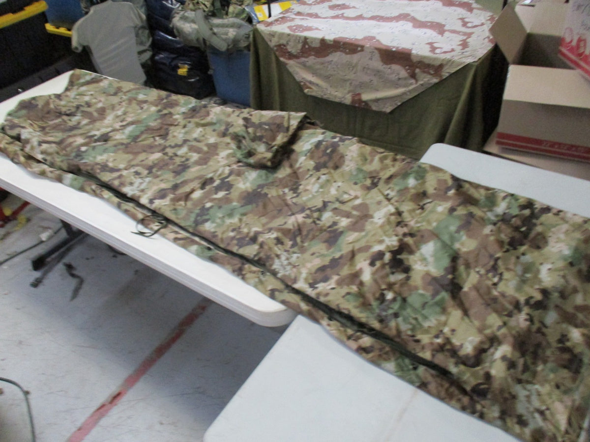 5ive Star Gear Multicam Poncho with liner woobie sleeping bag survival set
