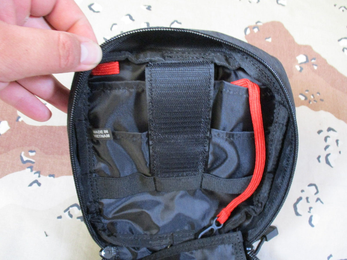RapDom T435 Tactical Utility Pouch Black Cordura MOLLE Organizer New IFAK Pouch