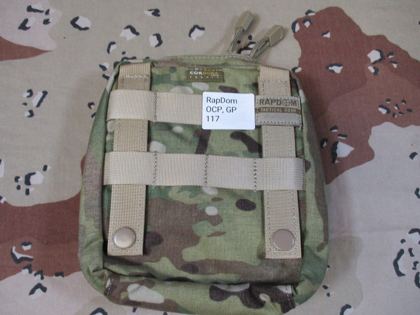 Rapdom T435 Tactical MOLLE Utility Pouch Cordura MultiCam Pattern IFAK pouch