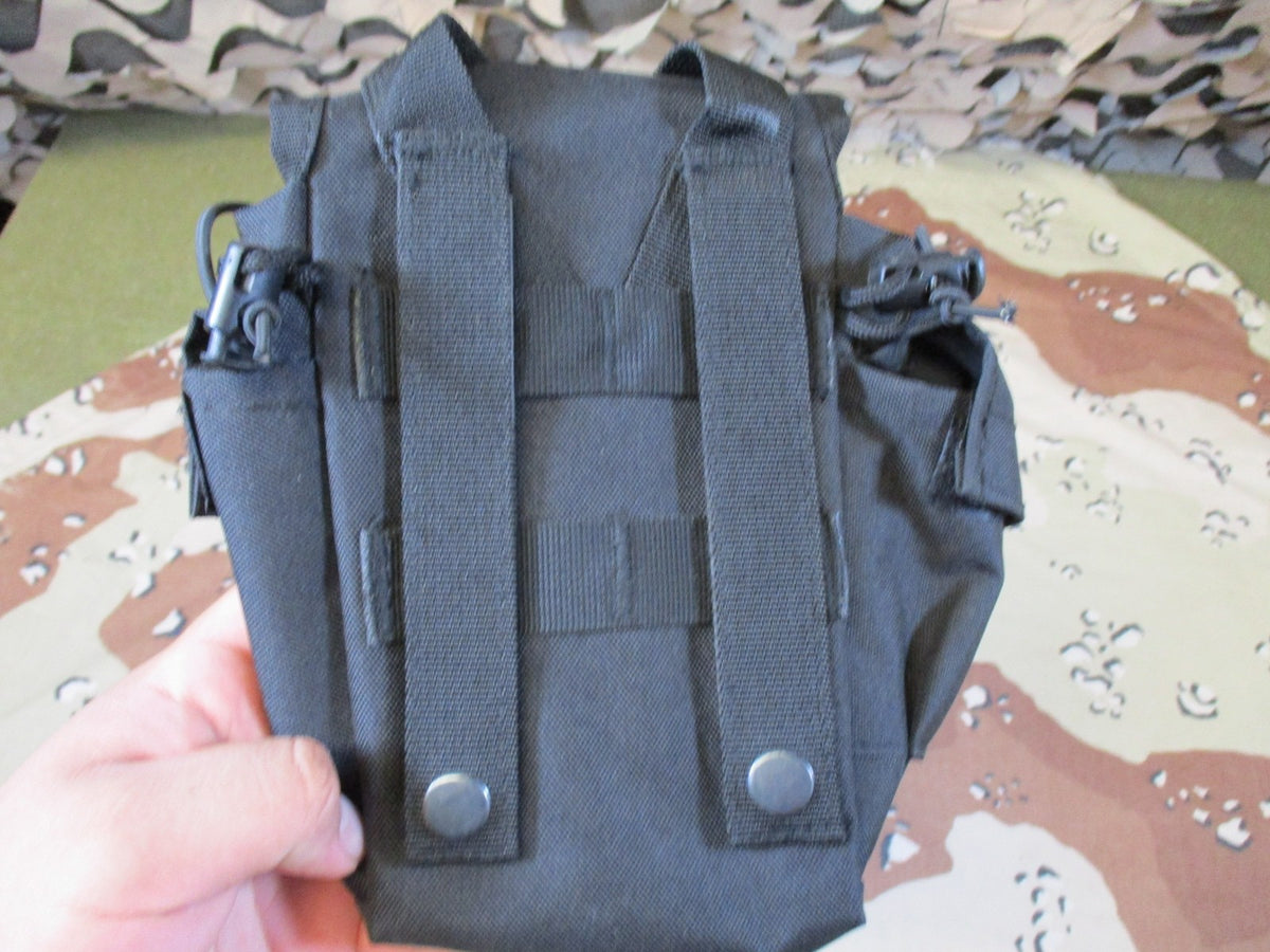 New Rothco MOLLE Canteen Cover Pouch Black Tactical Gear Military Style