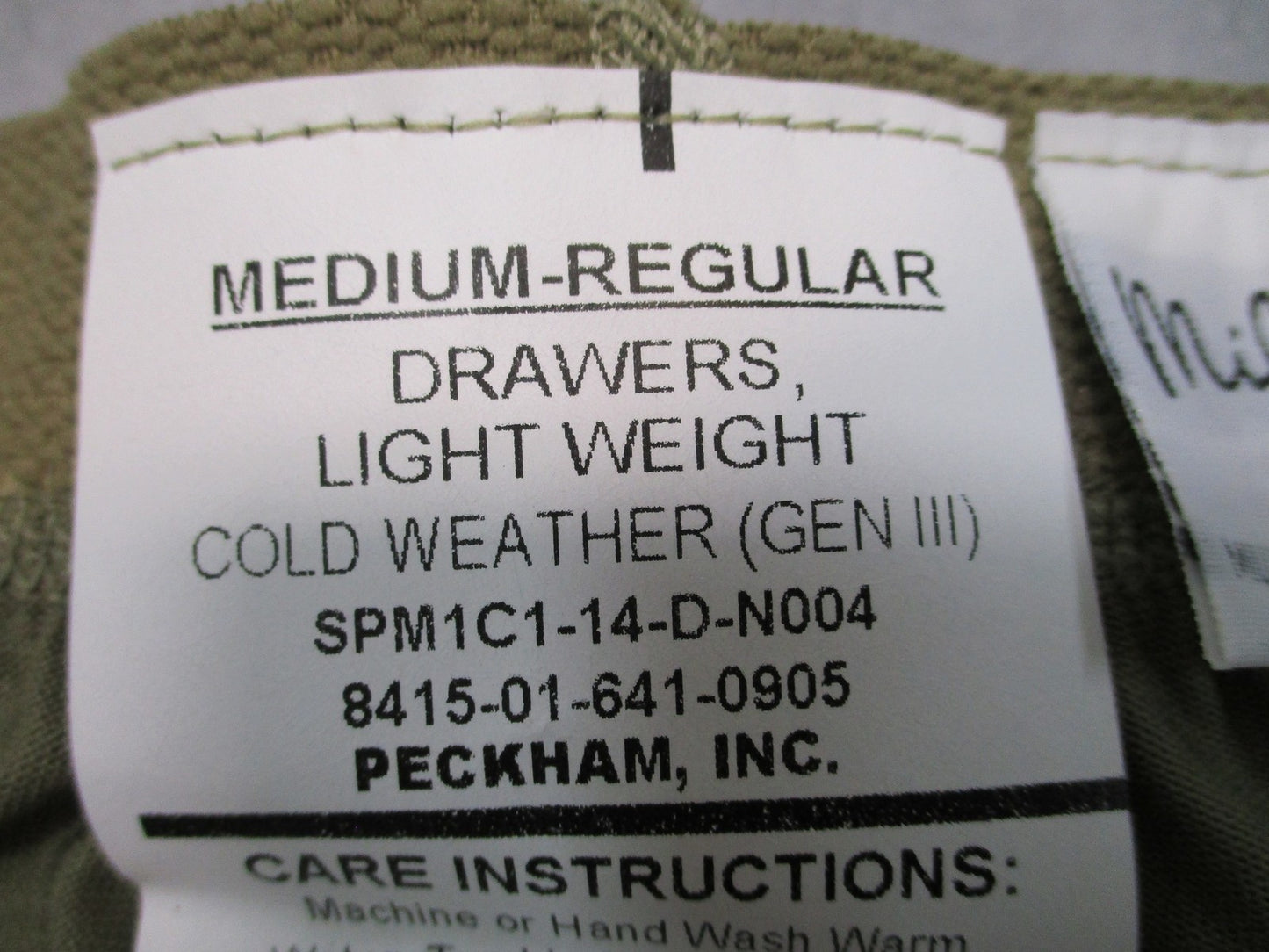 US Military Gen III Light Weight Drawers Coyote Brown Medium Regular Silk Weight
