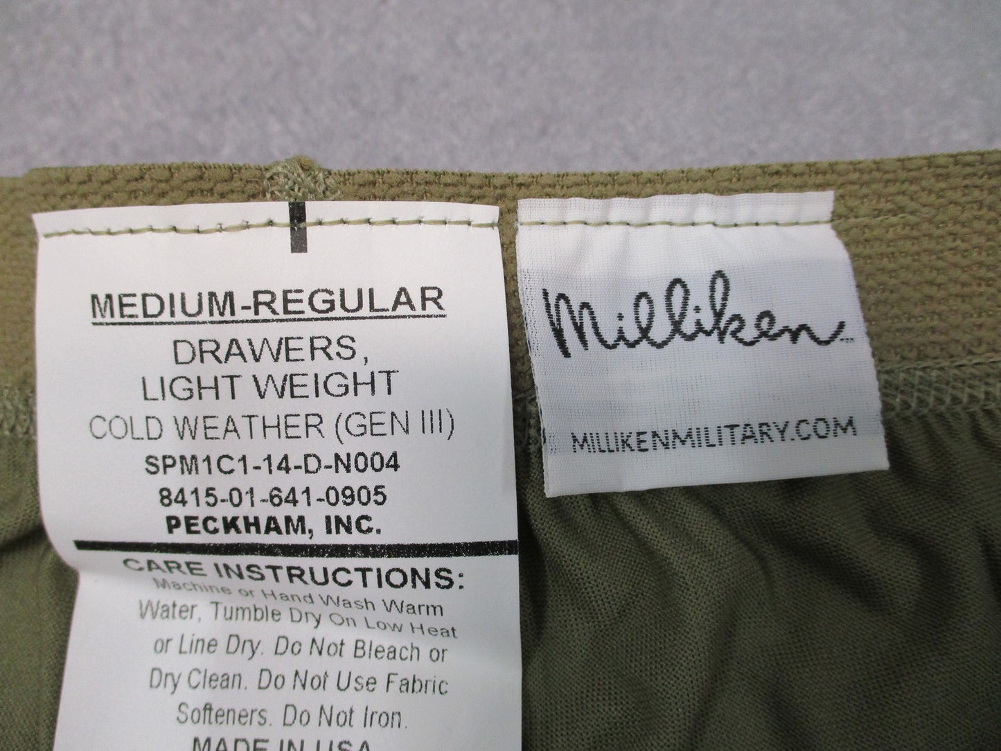 US Military Gen III Light Weight Drawers Coyote Brown Medium Regular Silk Weight