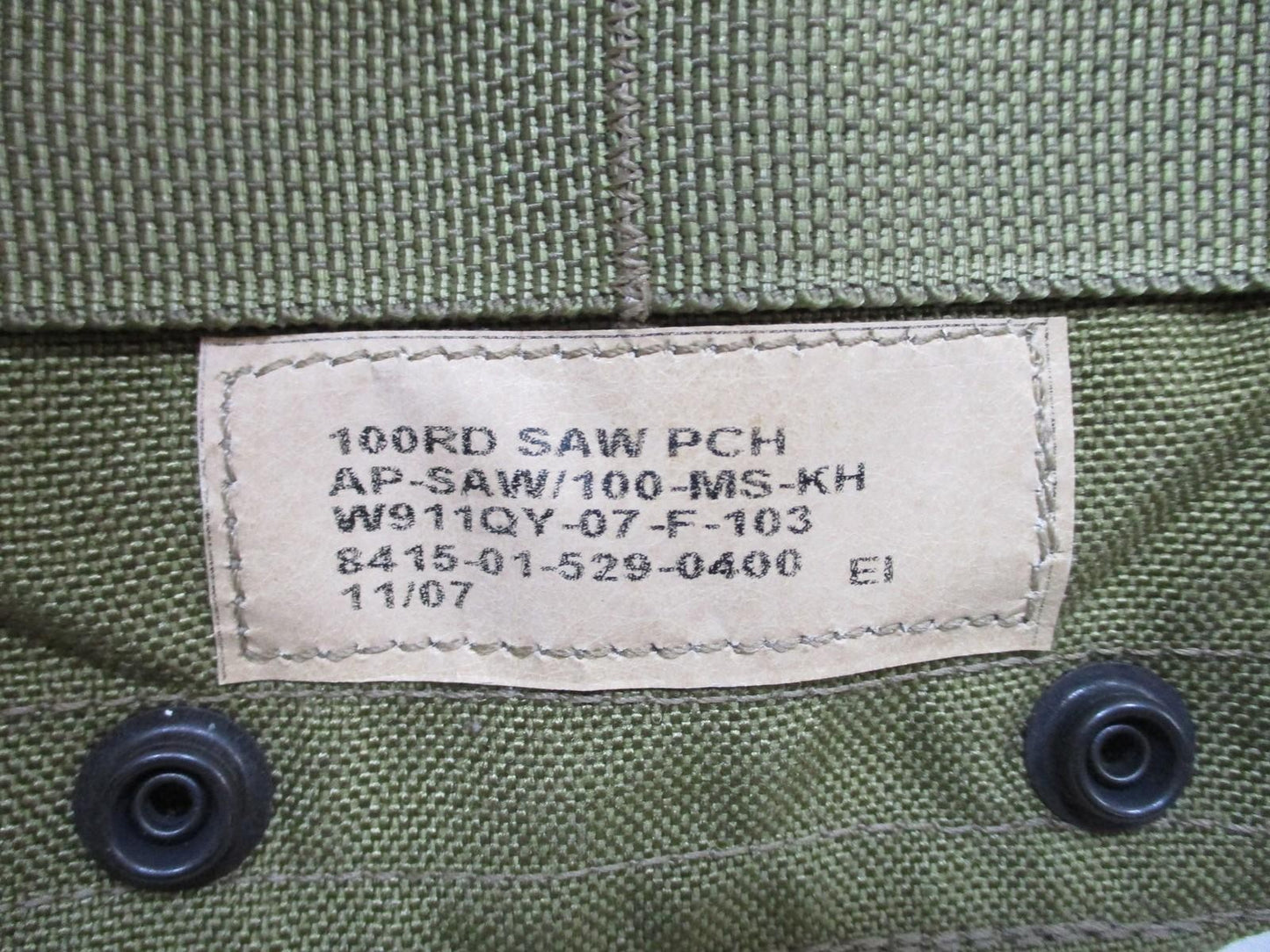 Eagle Industries 100RD SAW PCH Pouch Khaki Military Surplus AP-SAW/100-MS-KH