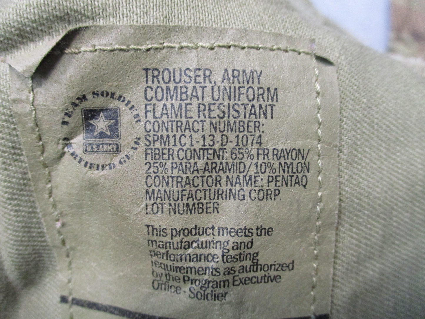 Genuine USGI FR Army Combat Pants Multicam OCP Medium Regular FRACU Excellent