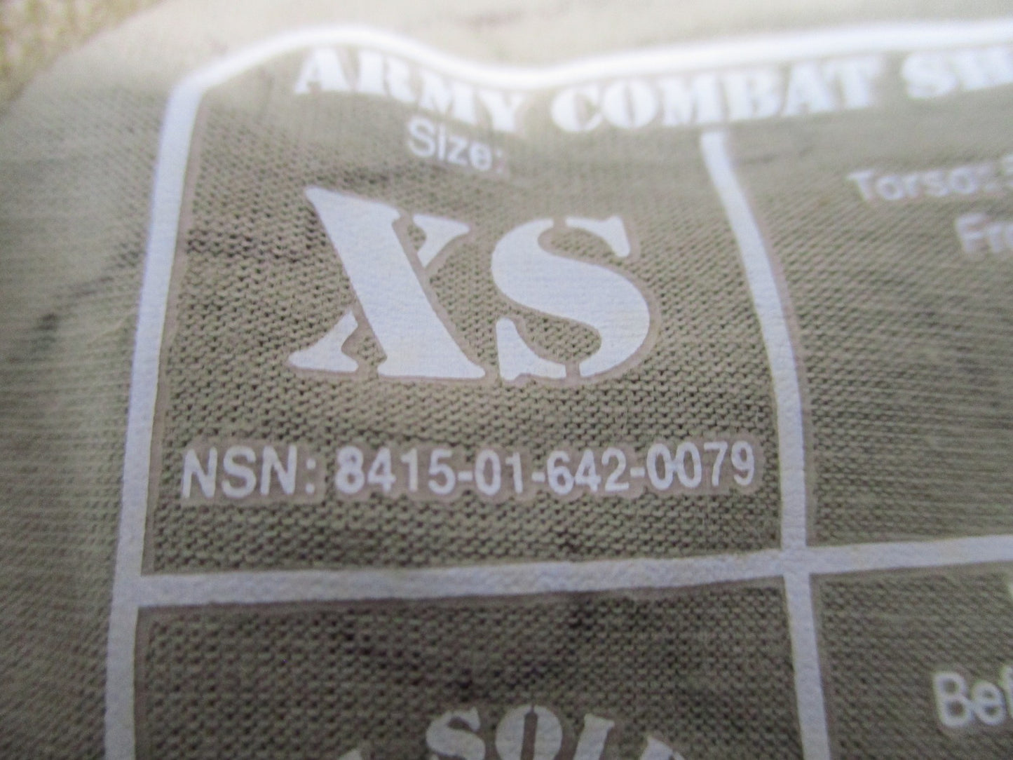 Genuine US Army Combat Shirt Flame Resistant Scorpion XS OCP 8415-01-642-0079