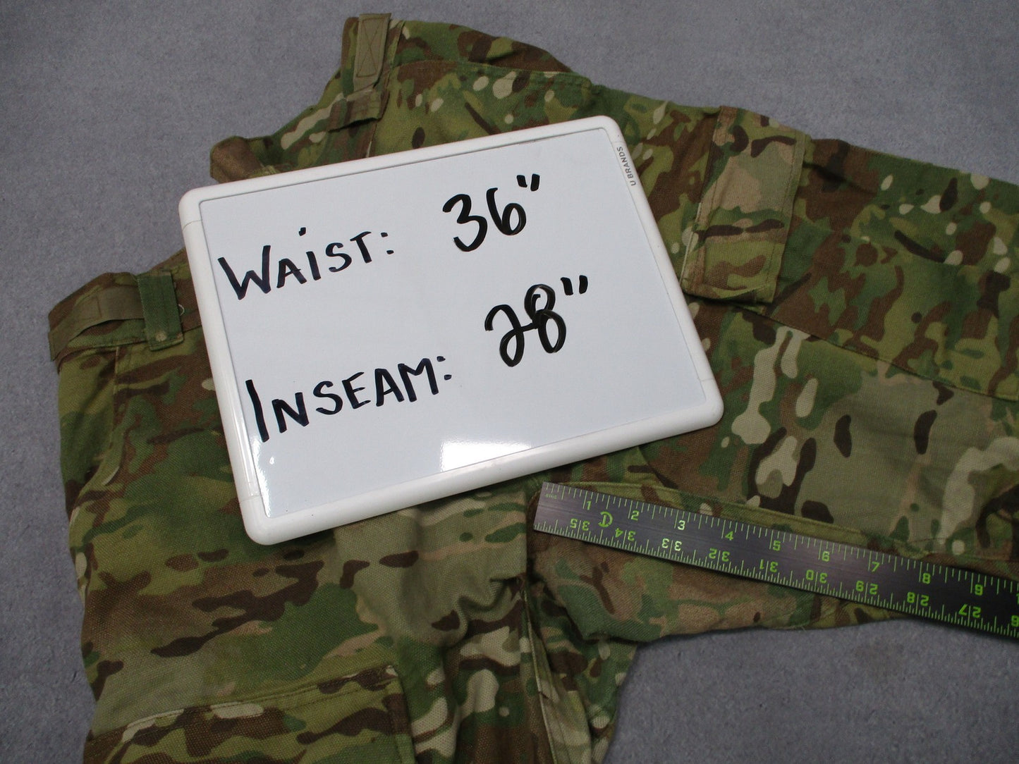 US Army Combat Pants Flame Resistant Multicam Medium Short Knee Pad Ready