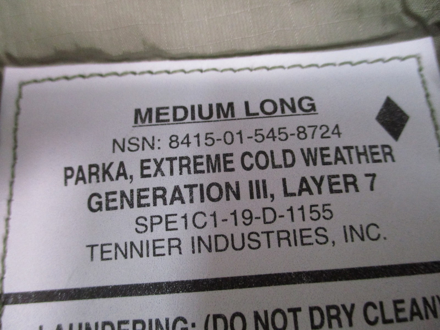 NEW ADS GEN III PCU PRIMALOFT LEVEL 7 JACKET EXTREME COLD WEATHER MEDIUM/LONG