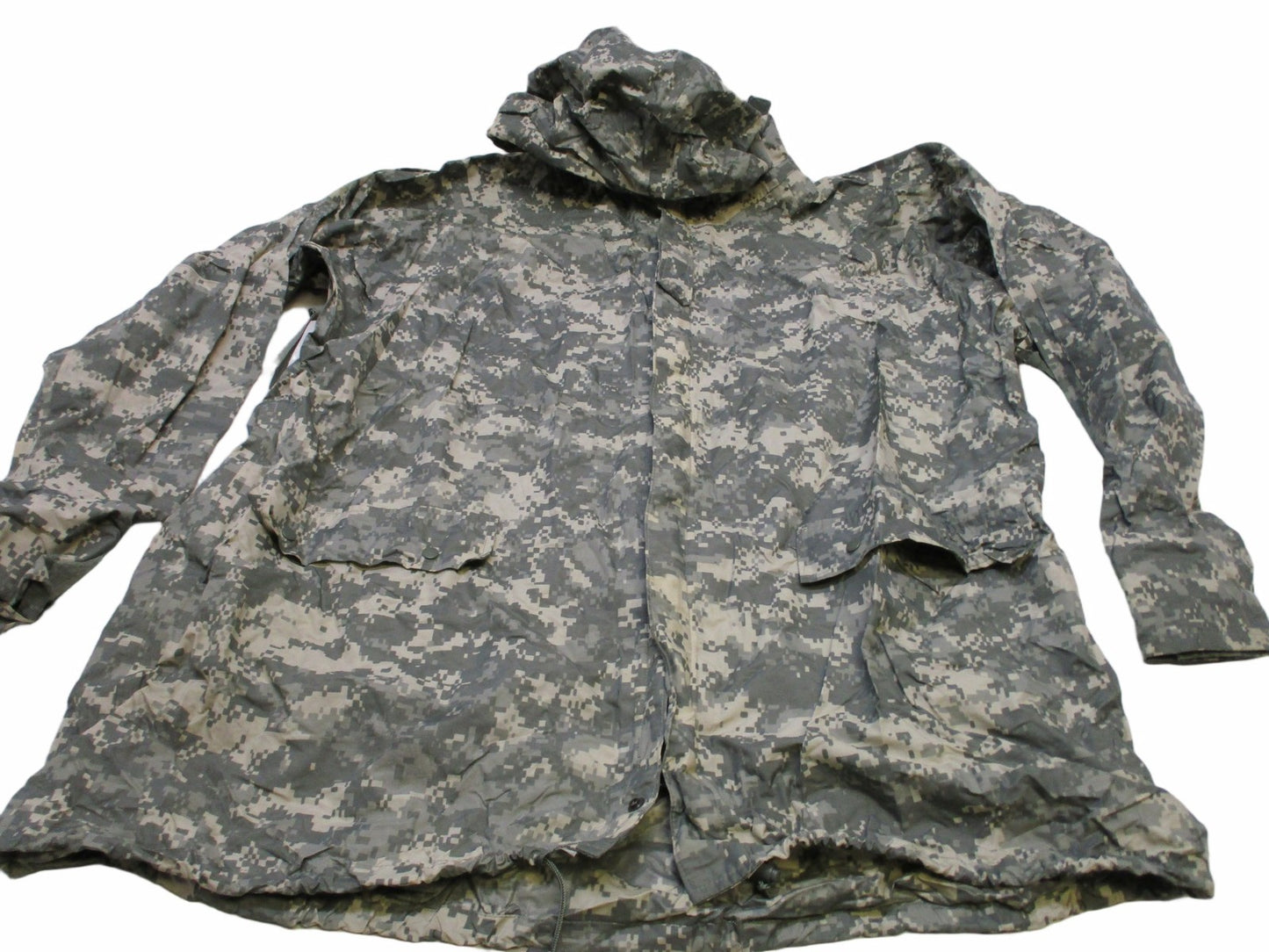 X-SMALL ARMY ACU DIGITAL WET WEATHER IMPROVED RAINSUIT JACKET 8415-01-527-4611