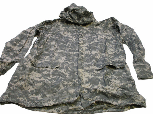 X-SMALL ARMY ACU DIGITAL WET WEATHER IMPROVED RAINSUIT JACKET 8415-01-527-4611