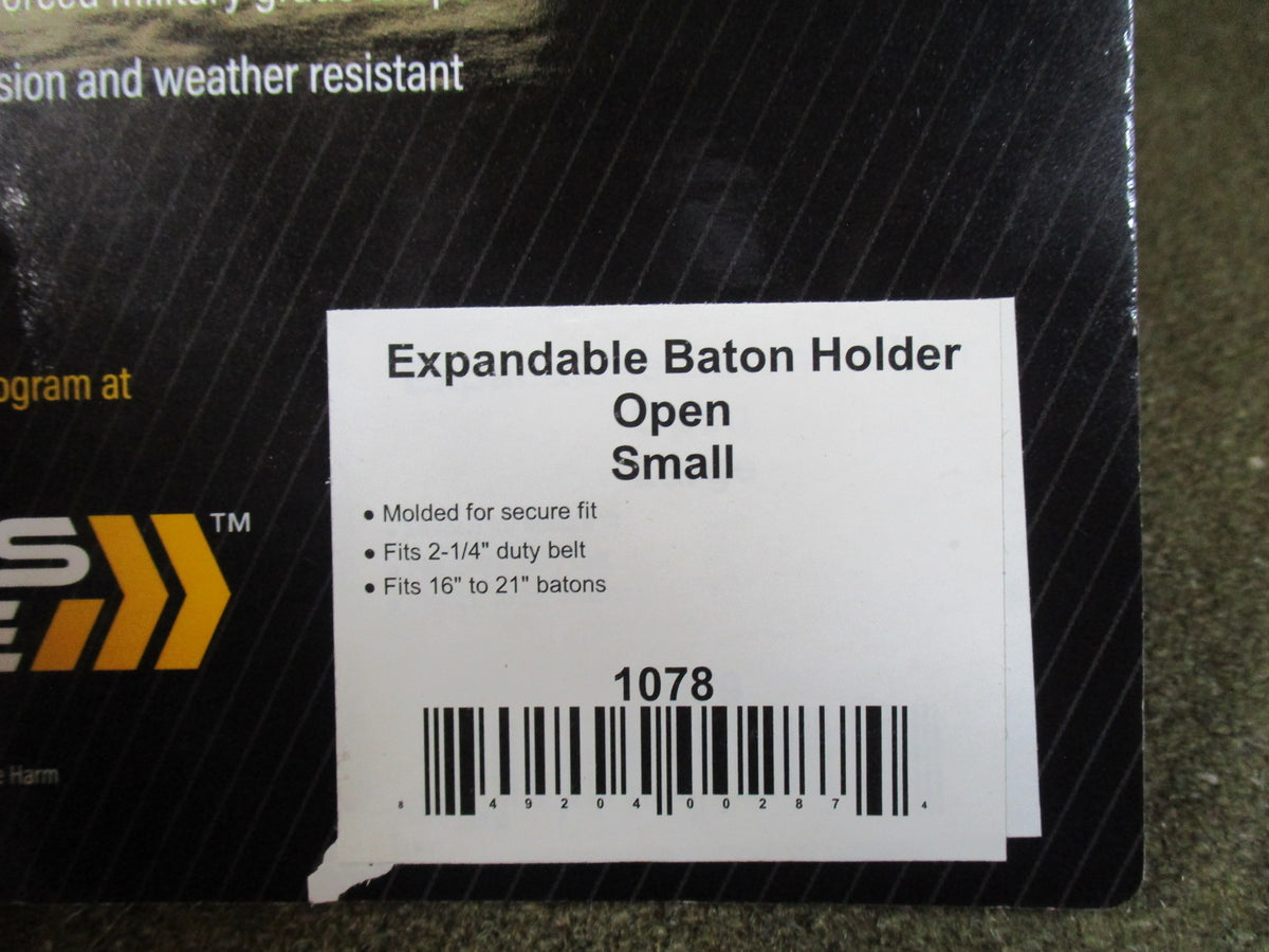 Hero's Pride 1078 Ballistic Expandable Baton Holder Small 16-21 Duty Belt New