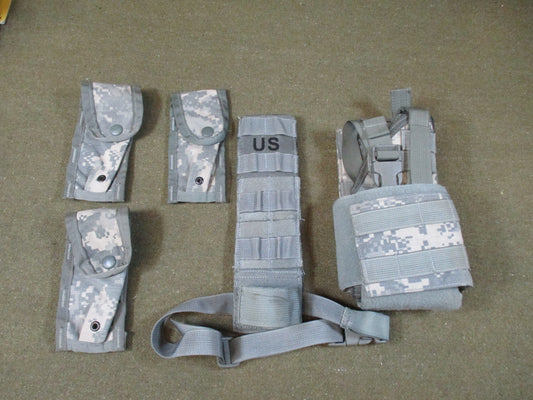 Eagle Industries UH-92F UCP Universal Holster Drop Leg 3 Mag Pouch Set Used