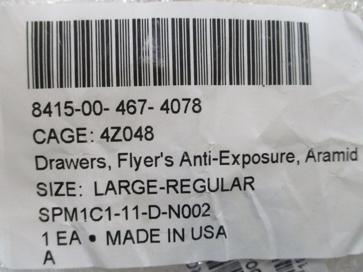 USGI CWU-43/P Flyer's Anti-Exposure Aramid Drawers FR Long Johns Stirrup NOS