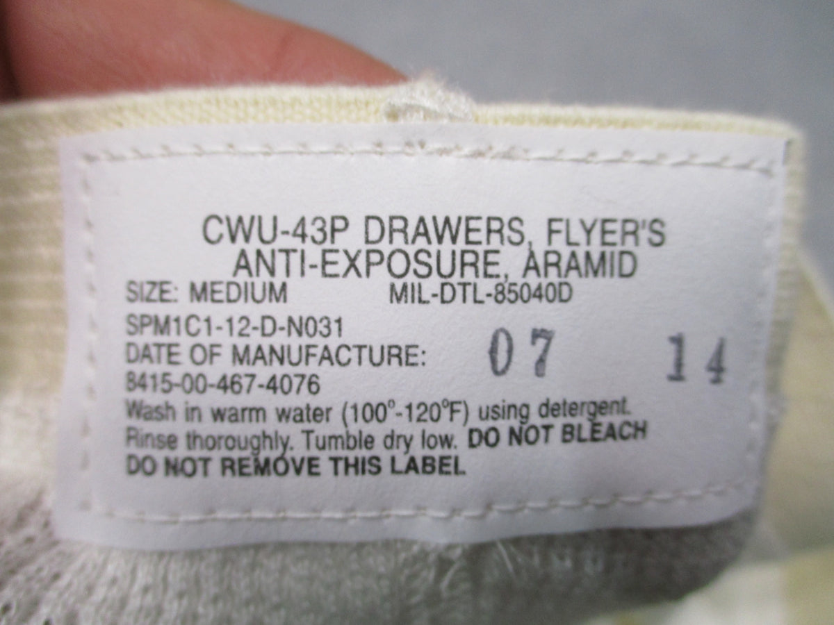 USGI CWU-43/P Flyer's Anti-Exposure Aramid Drawers FR Long Johns Stirrup NOS
