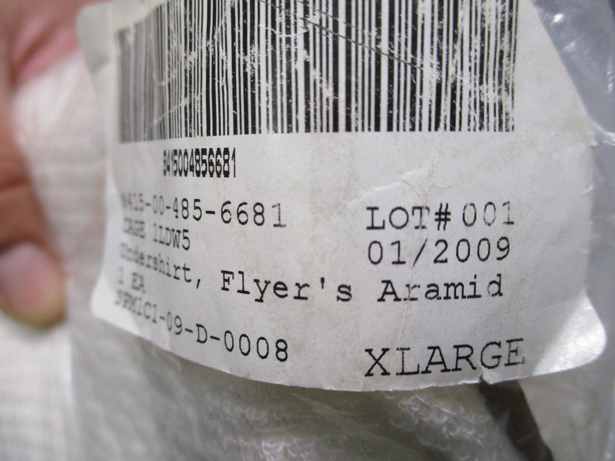 USGI CWU-44P Flyer's Aramid Anti-Exposure Undershirt X-Large White NOS