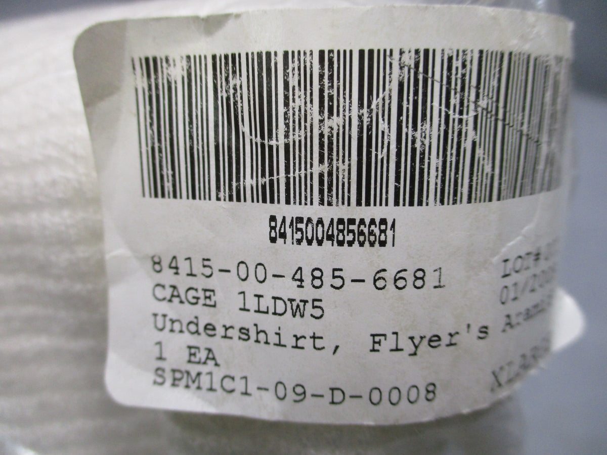 USGI CWU-44P Flyer's Aramid Anti-Exposure Undershirt X-Large White NOS