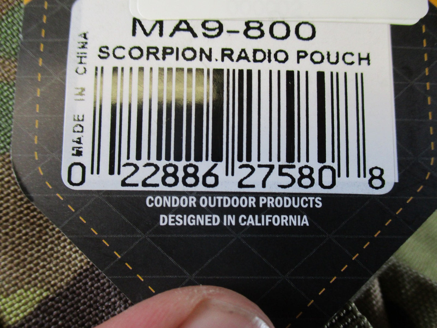 New Condor MA9-800 Scorpion Radio Pouch MultiCam MOLLE Tactical Radio Holder