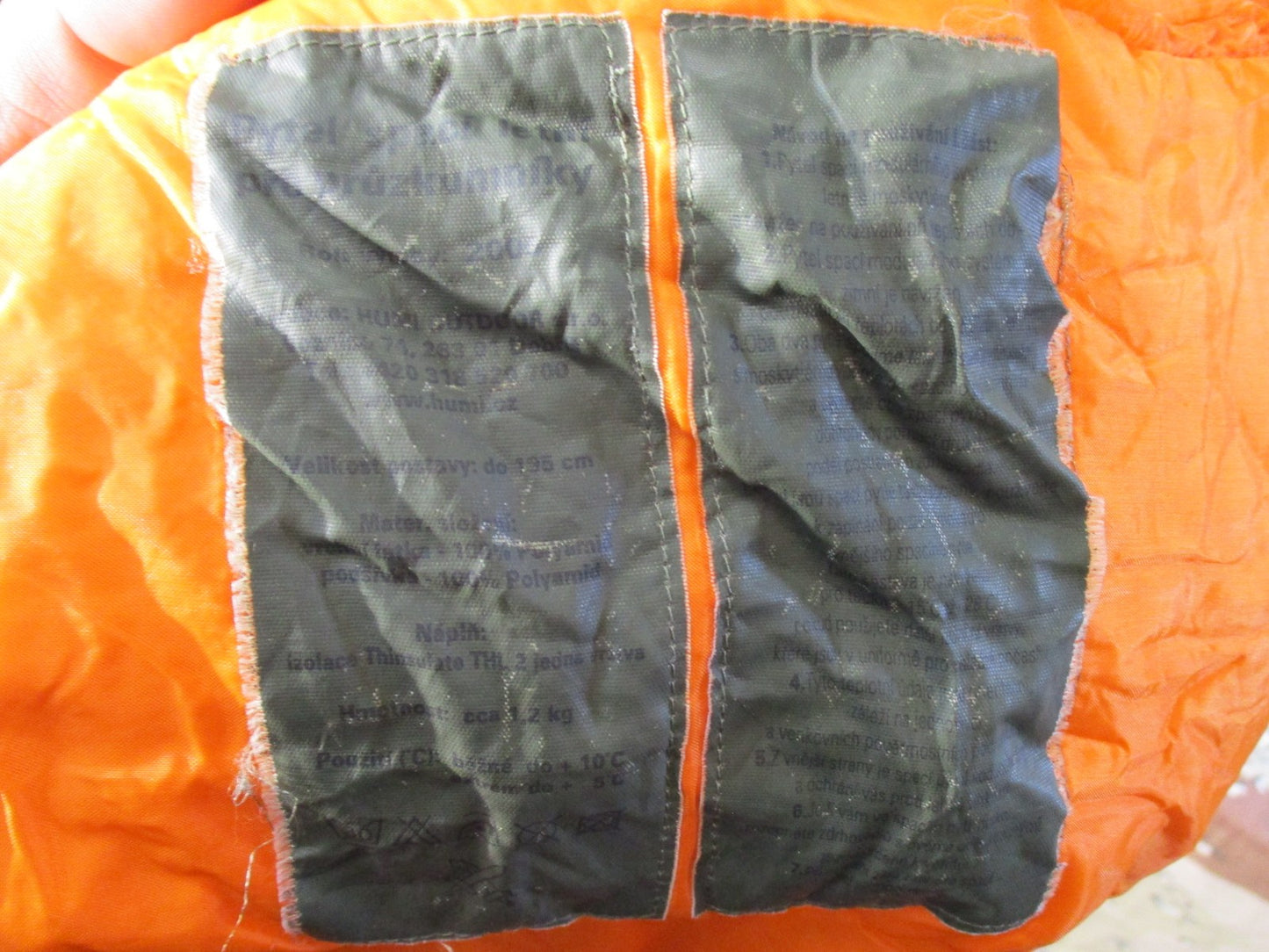 Czech Army Sleeping Bag w/ Mosquito Net & Compression Sack - Used Good