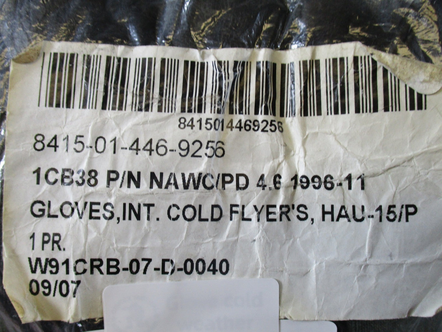 New HAU-15/P Cold Weather Flyer's Gloves Insulated Flight 1 Pair size 10 Large