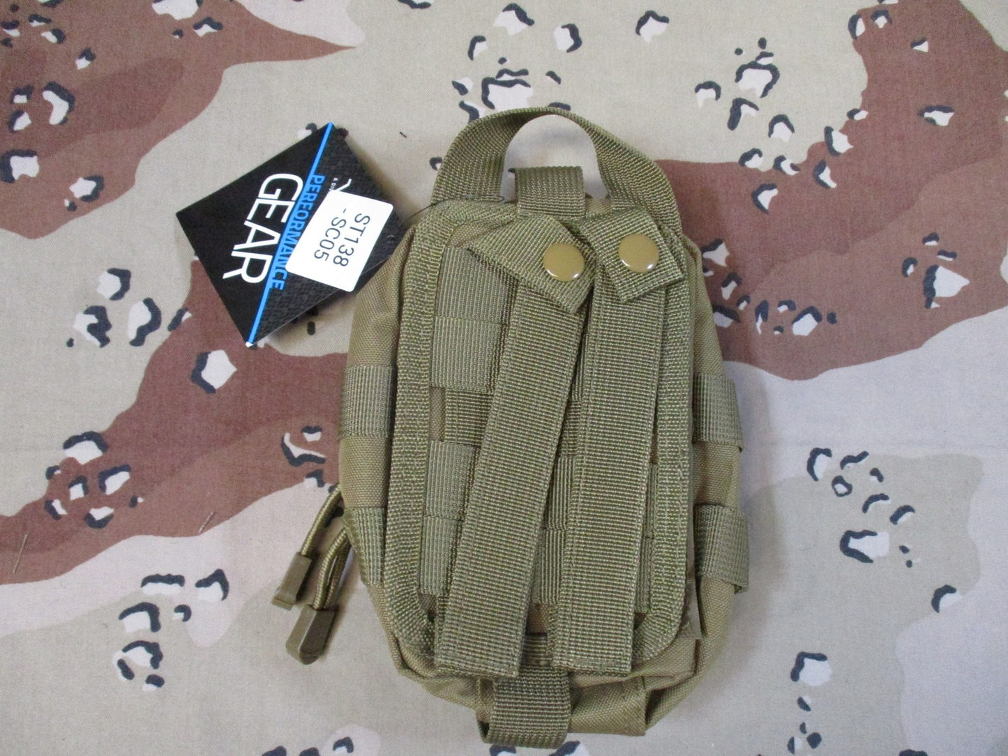 VISM by NcSTAR Tactical MOLLE Utility Pouch IFAK Pouch Coyote Brown