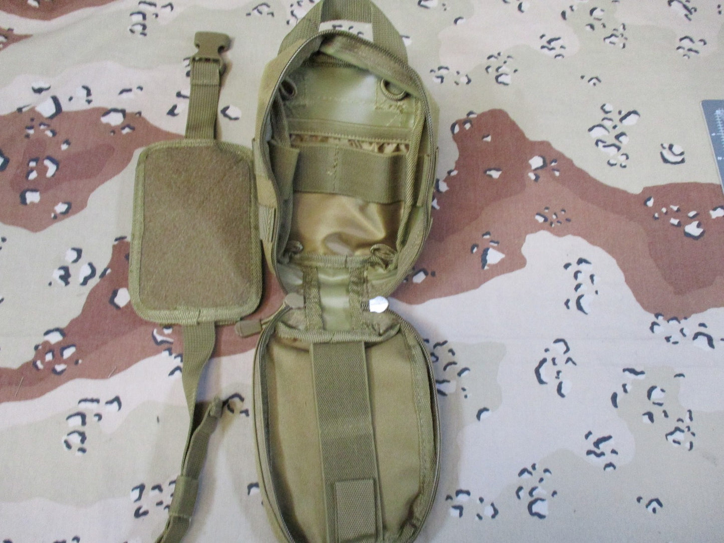 VISM by NcSTAR Tactical MOLLE Utility Pouch IFAK Pouch Coyote Brown