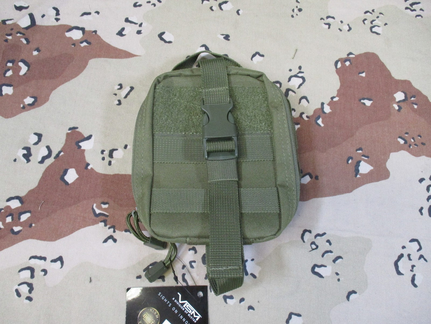 VISM by NcStar Tear-Away Medical Pouch Olive Drab MOLLE Tactical IFAK New