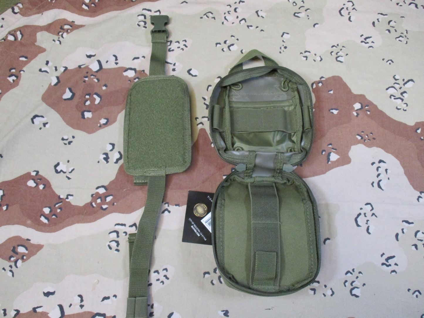 VISM by NcStar Tear-Away Medical Pouch Olive Drab MOLLE Tactical IFAK New
