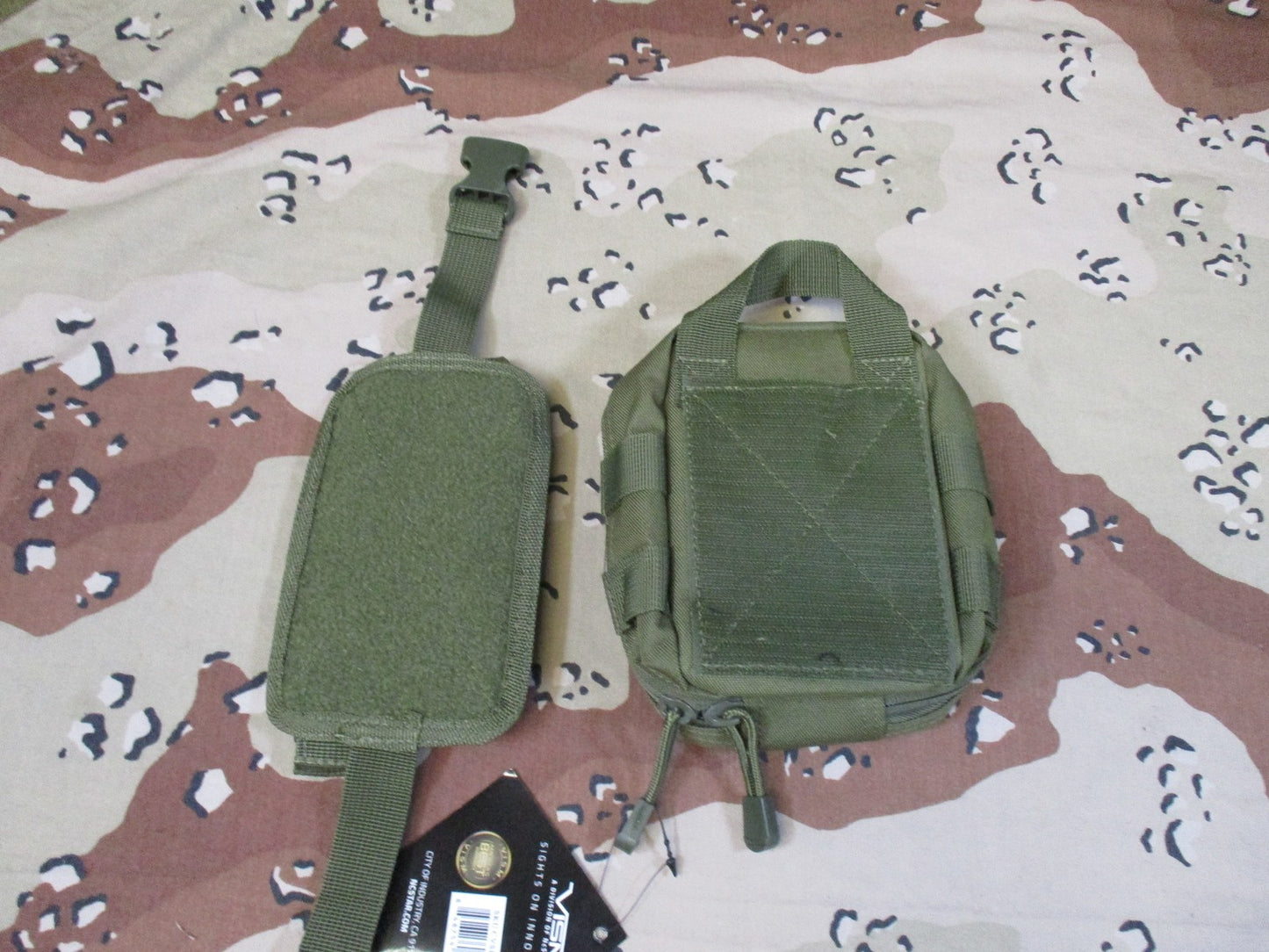 VISM by NcStar Tear-Away Medical Pouch Olive Drab MOLLE Tactical IFAK New