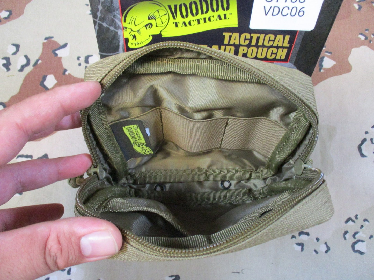 Voodoo Tactical First Aid Pouch MOLLE Coyote Tan 20-0019 New