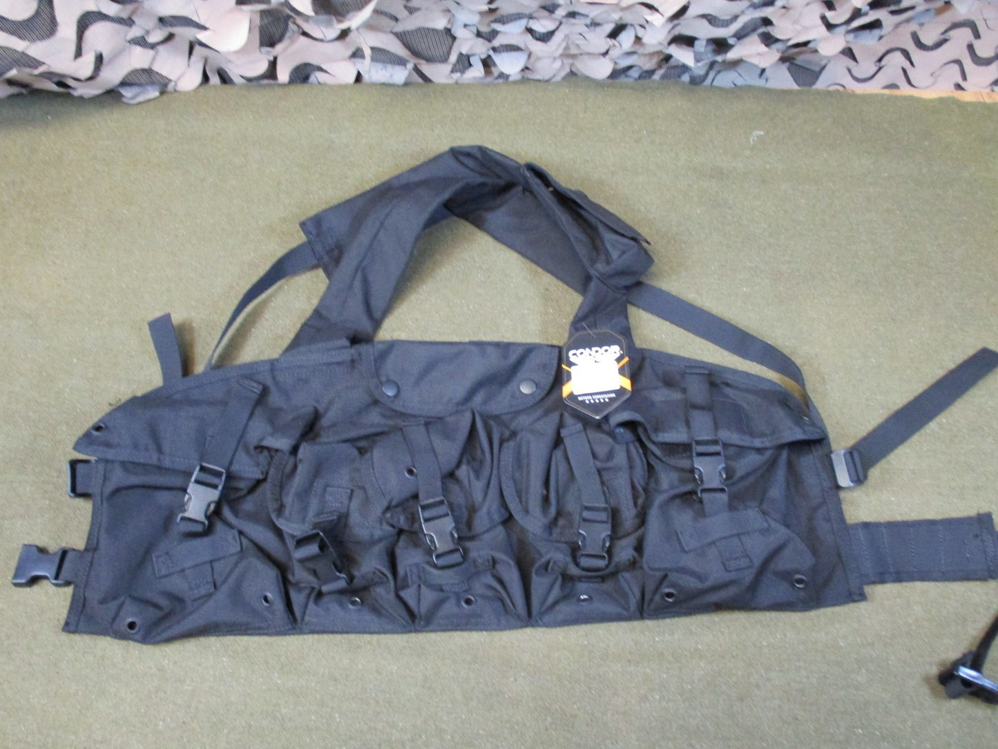 Condor 7 pocket chest rig arktis style tactical vest british army black swat