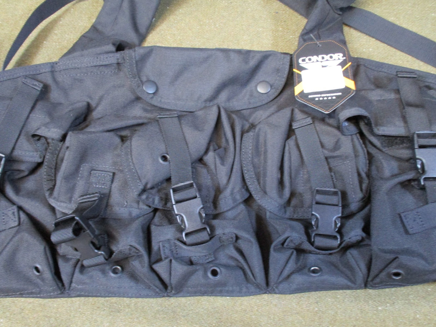 Condor 7 pocket chest rig arktis style tactical vest british army black swat