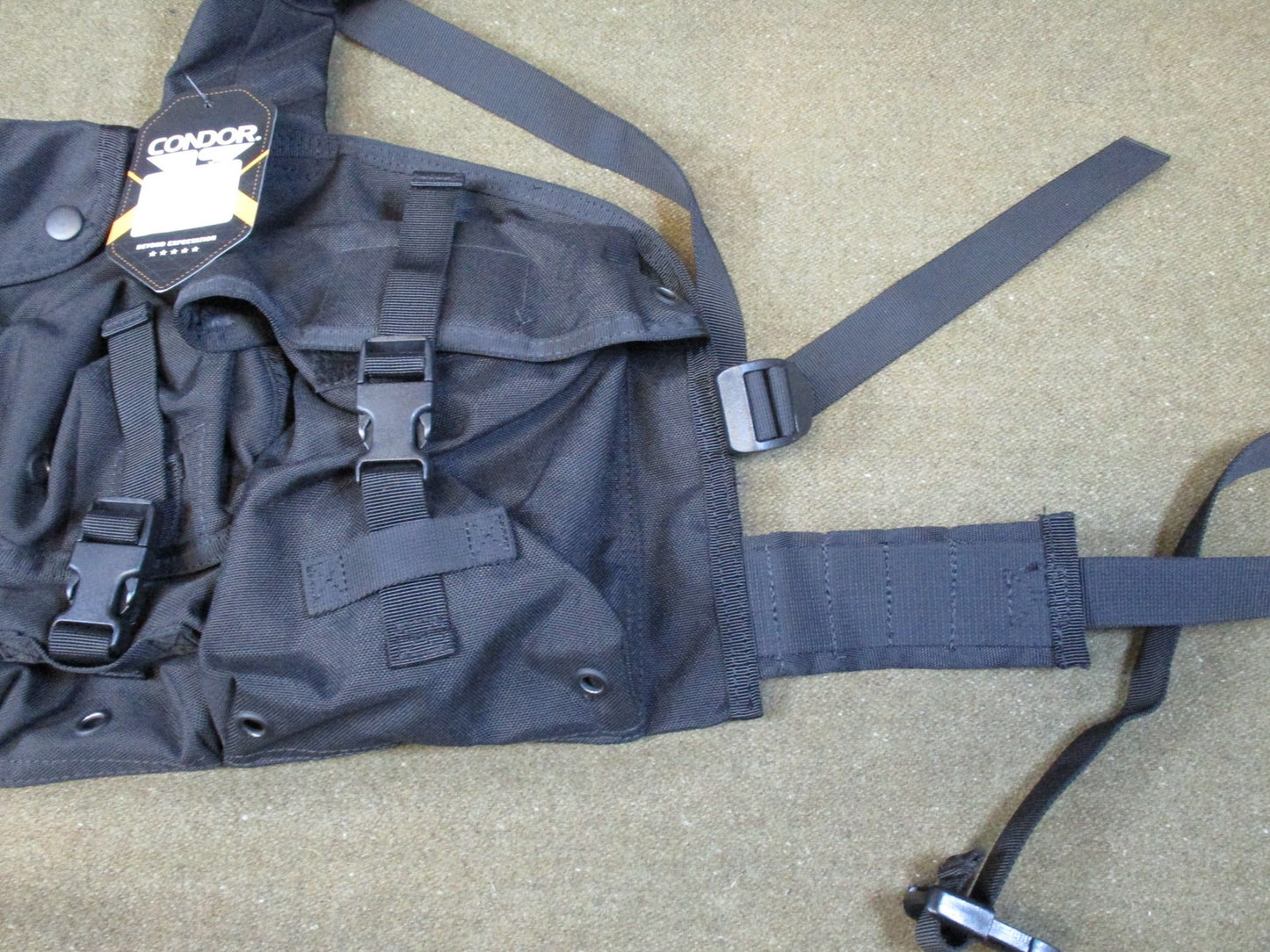 Condor 7 pocket chest rig arktis style tactical vest british army black swat