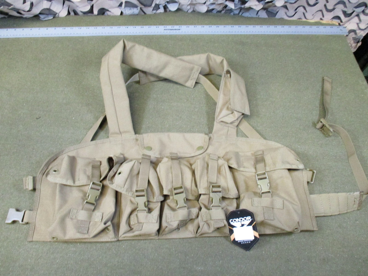 Condor 7 pocket chest rig arktis style tactical vest british army coyote swat