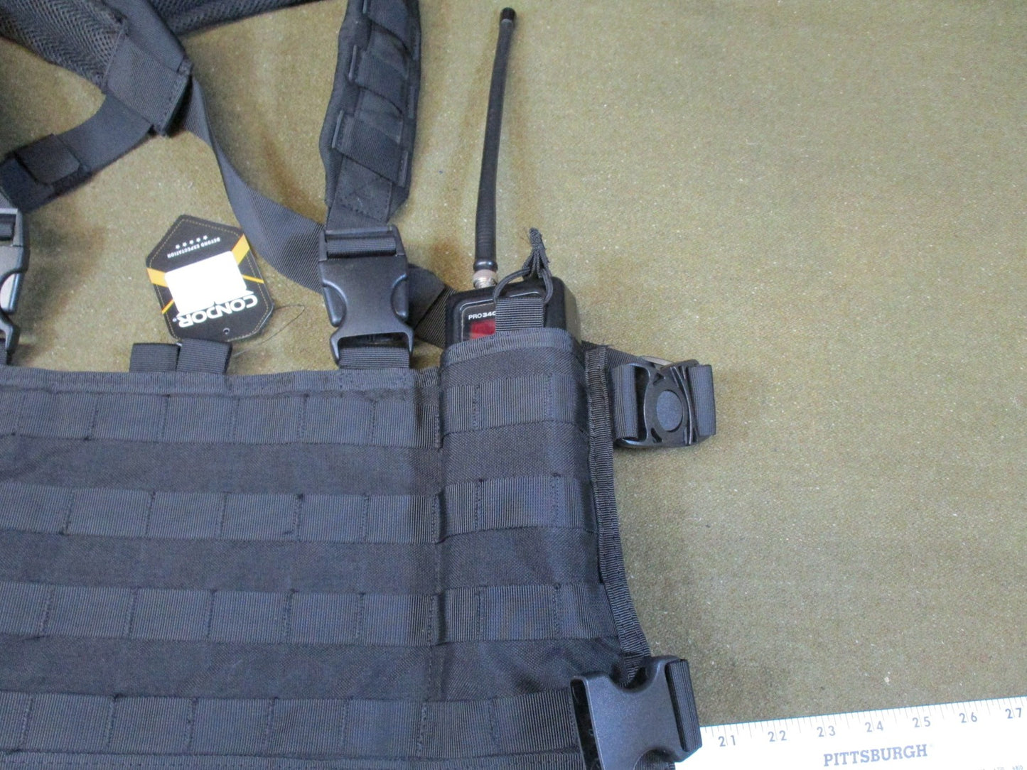 Condor MCR4 chest rig molle panel tactical vest black swat team gear