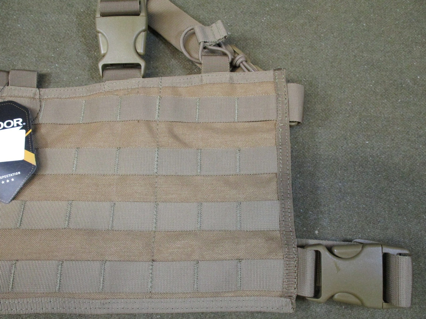 Condor MCR4 chest rig molle panel tactical vest coyote brown swat team gear