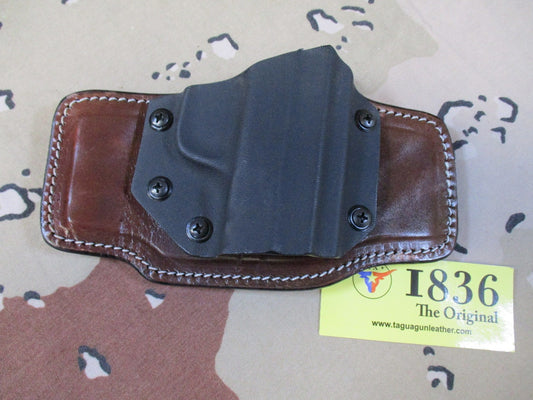 1836 Tagua Hybrid Kydex Leather IWB Holster for S&W Shield 380 Right Hand New