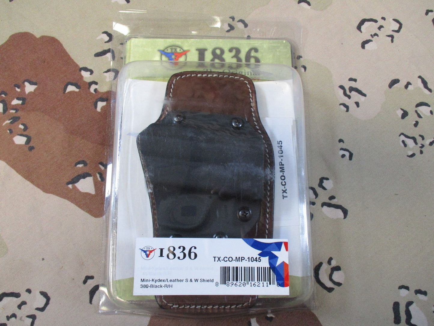 1836 Tagua Hybrid Kydex Leather IWB Holster for S&W Shield 380 Right Hand New
