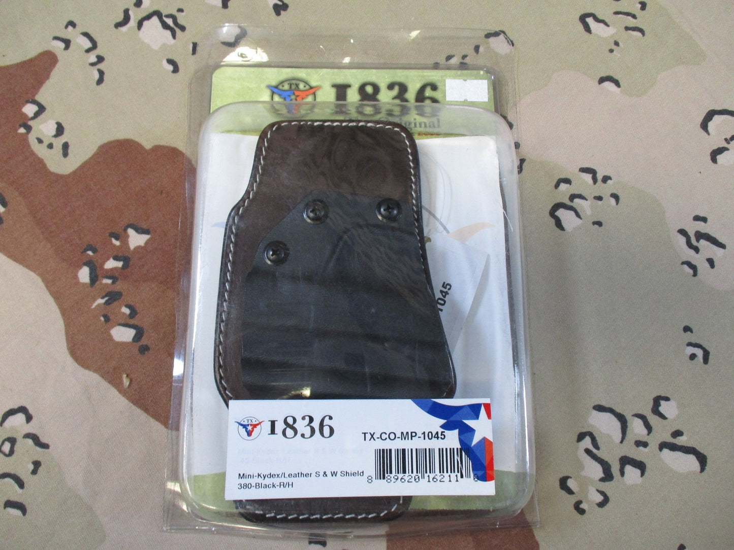 Tagua 1836 Hybrid Kydex Leather Holster for S&W Shield 380 Right Hand New