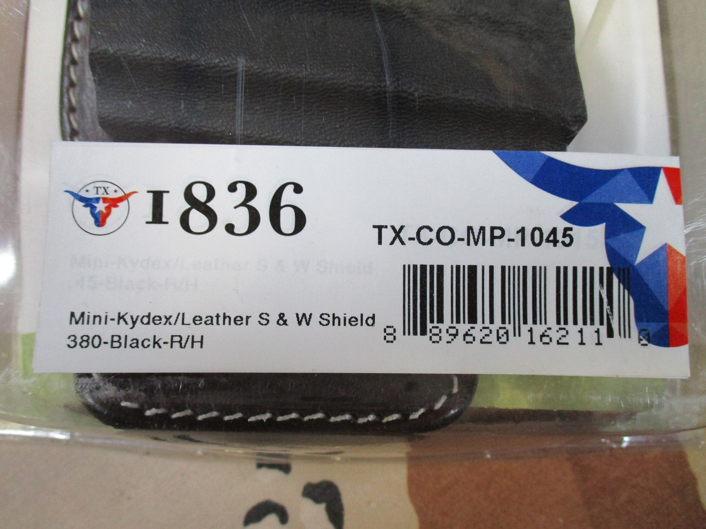 Tagua 1836 Hybrid Kydex Leather Holster for S&W Shield 380 Right Hand New