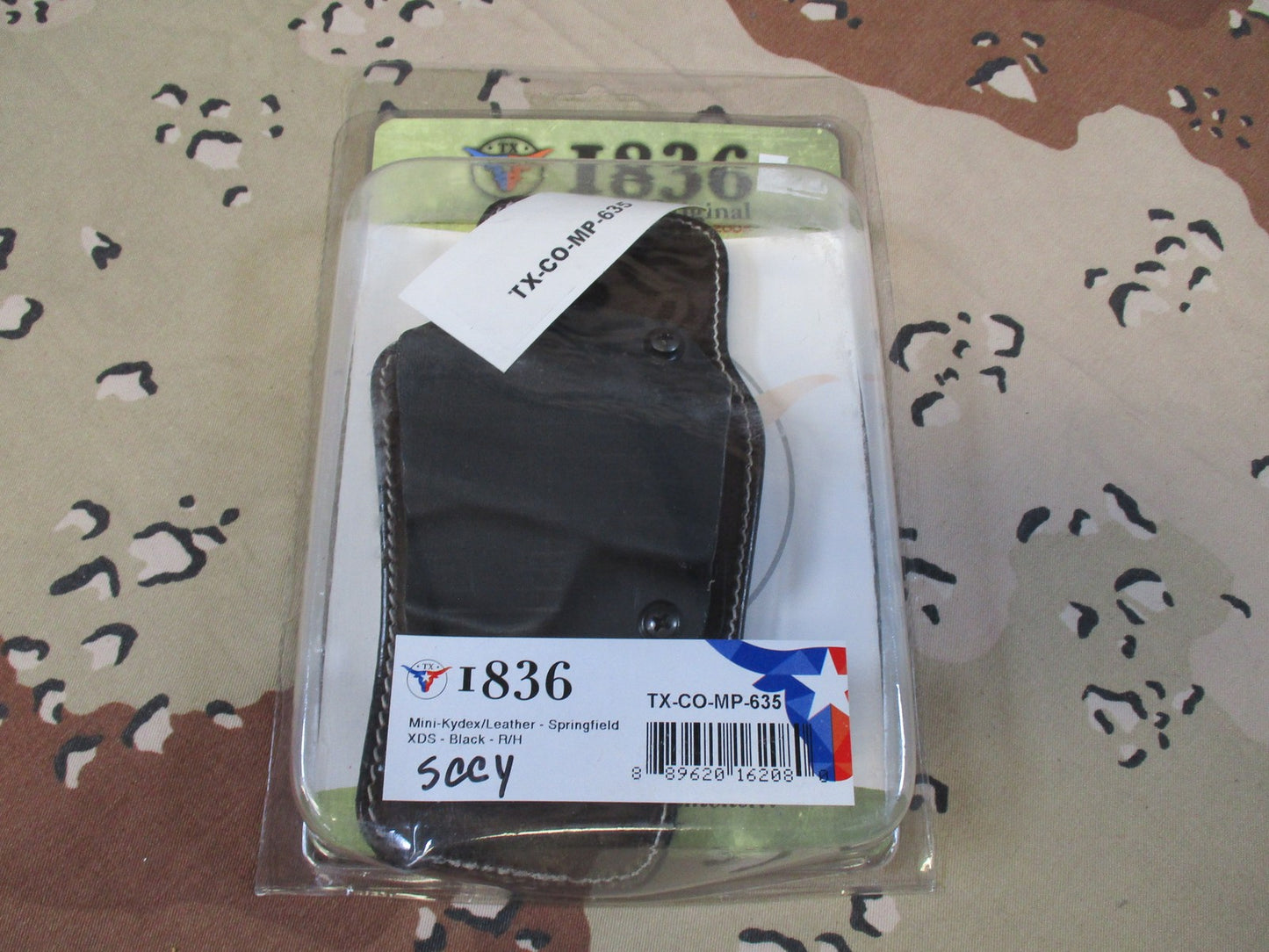 1836 Hybrid Kydex Leather IWB Holster for Springfield XDS sccy Right Hand
