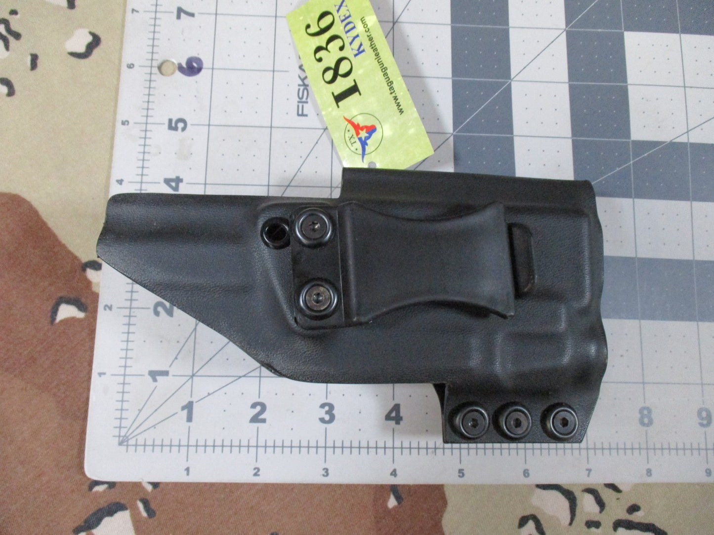 1836 Tagua Optic Ready Holster for Glock 19 w/ TLR-7 Ambidextrous IWB OWB Black