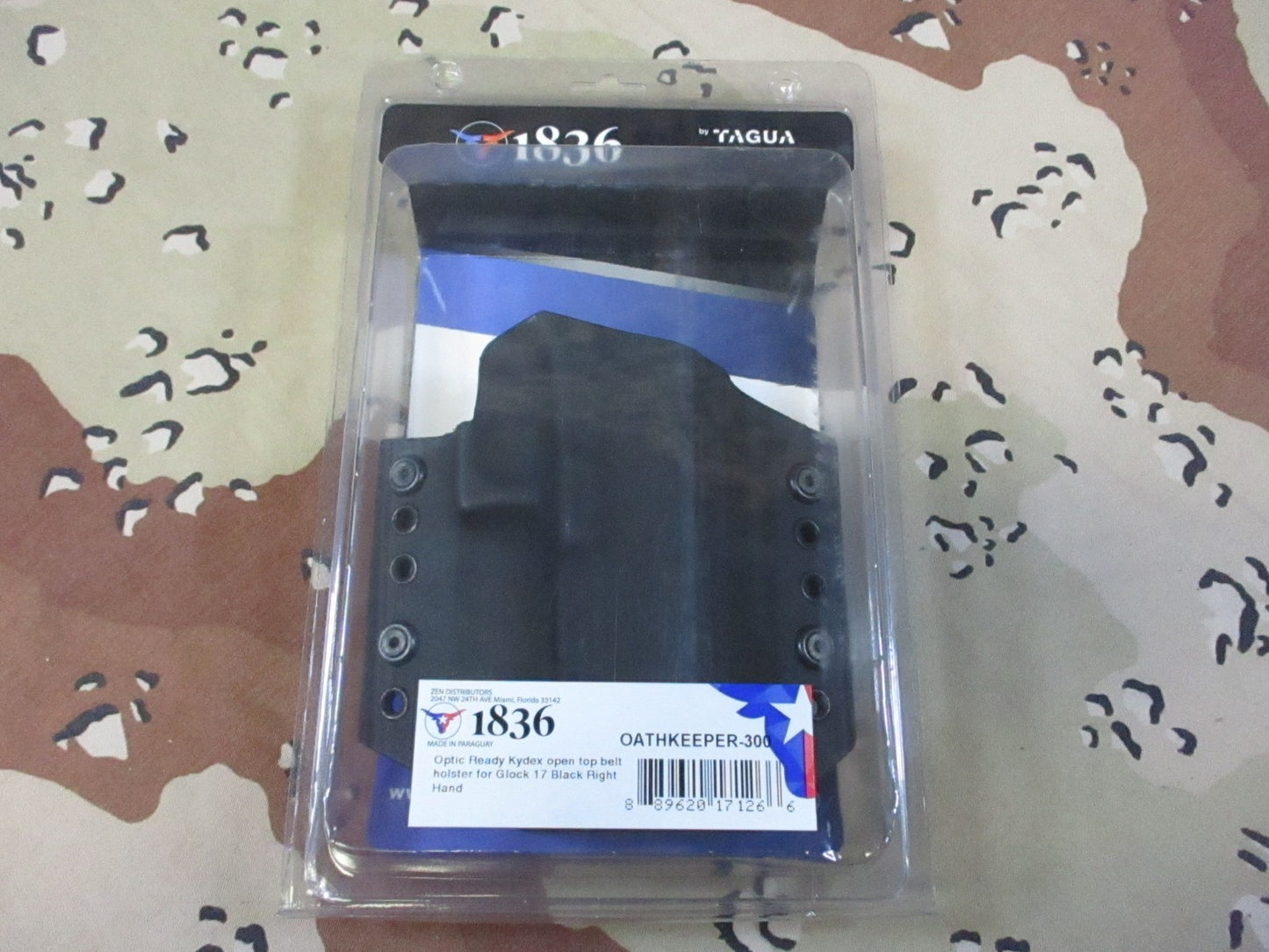1836 by Tagua Oathkeeper-300 Kydex Optic Ready Holster for Glock 17 Right Hand