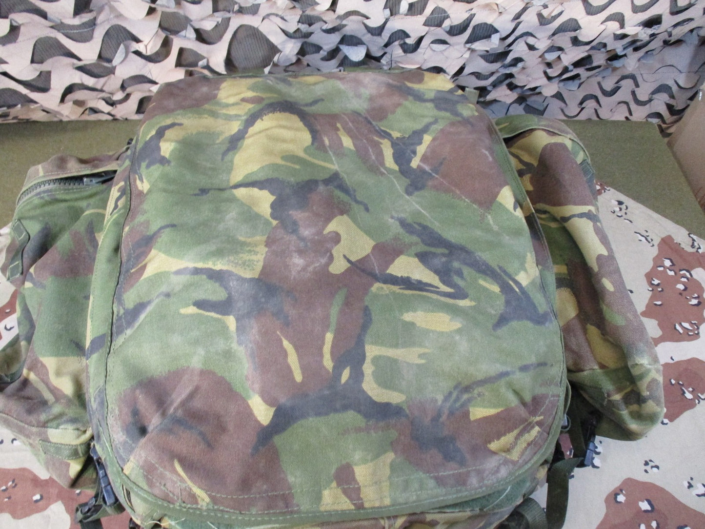 British Other Arms Rucksack w/ Suspenders Used Surplus Broken Buckles dpm camo