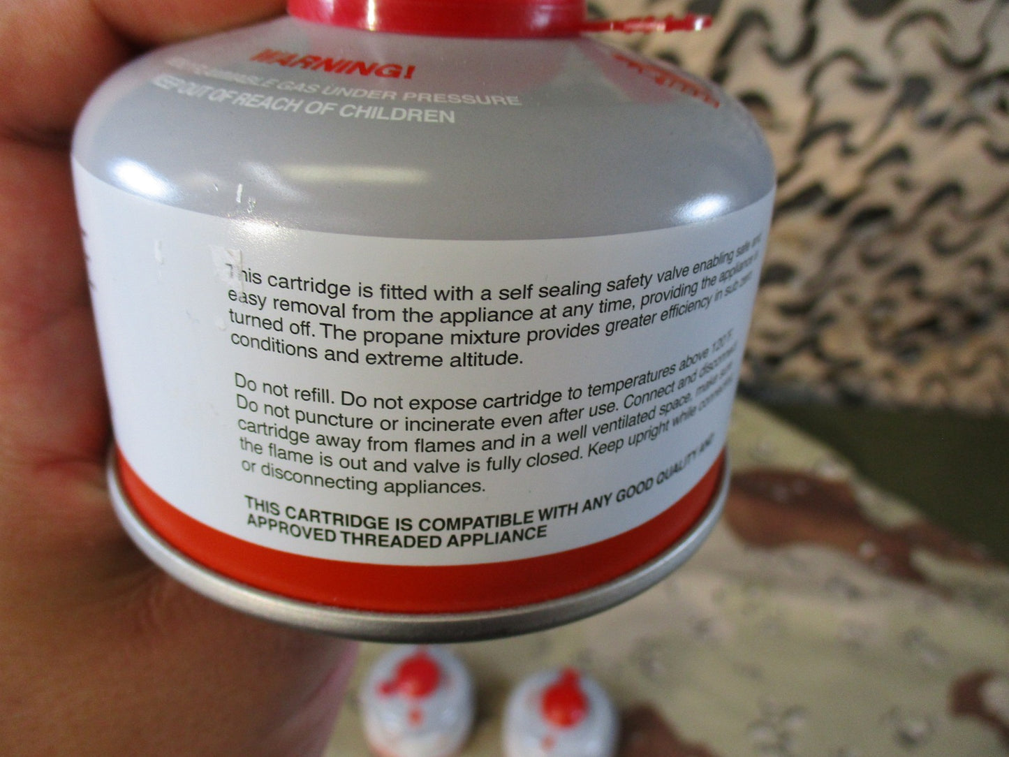 3x Gas One GAS-4 Isobutane Butane-Propane Camping Stove Fuel Canisters 100g New