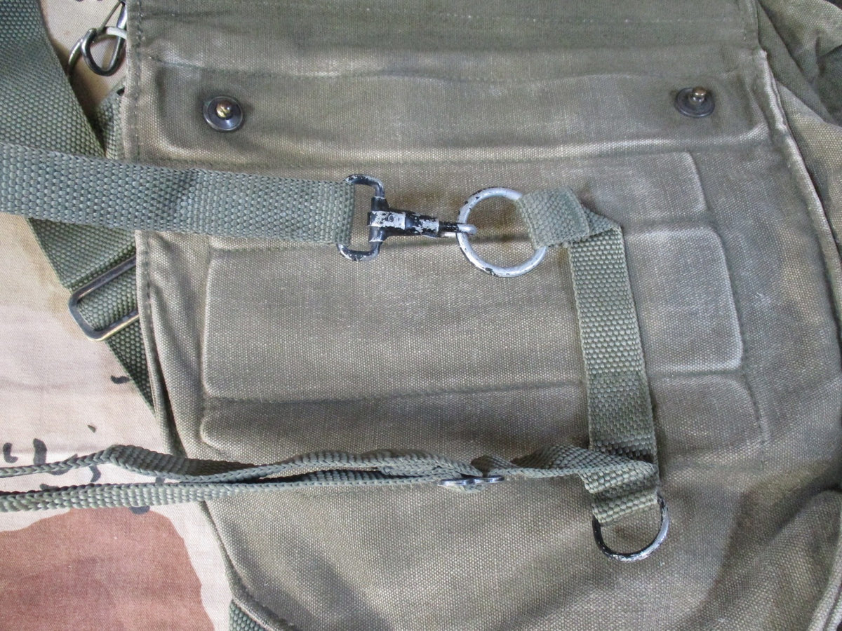Vintage US Military M17 Gas Mask Carrier Bag OD Green Tactical Surplus usgi