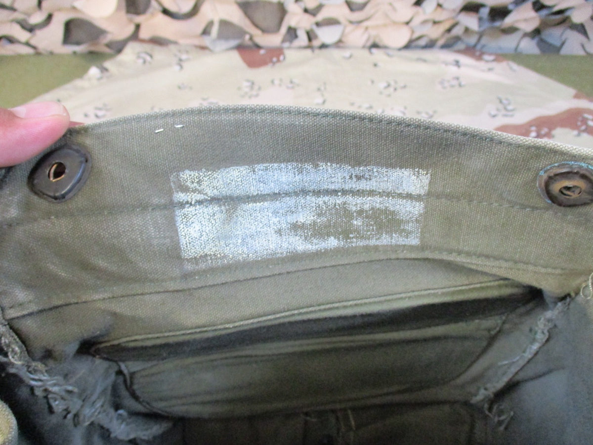 Vintage US Military M17 Gas Mask Carrier Bag OD Green Tactical Surplus usgi