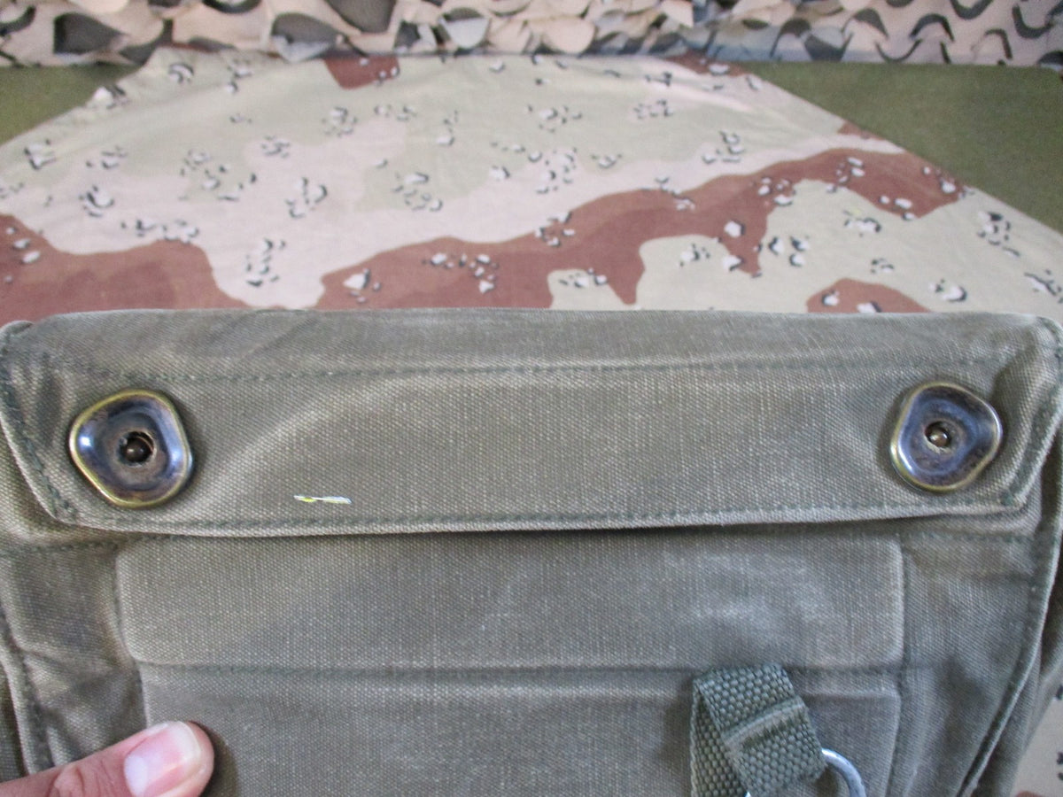 Vintage US Military M17 Gas Mask Carrier Bag OD Green Tactical Surplus usgi