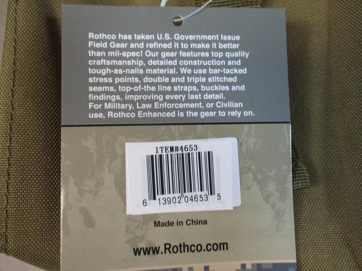 New Rothco MOLLE 200rd SAW Pouch Coyote Brown Tactical Utility Bag